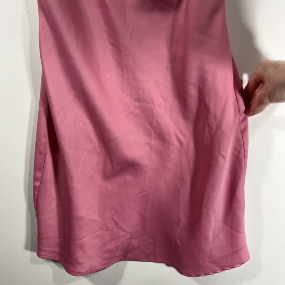 Urban Outfitters Pink Satin‎ Slip Dress Women's Small - Picture 2 of 9